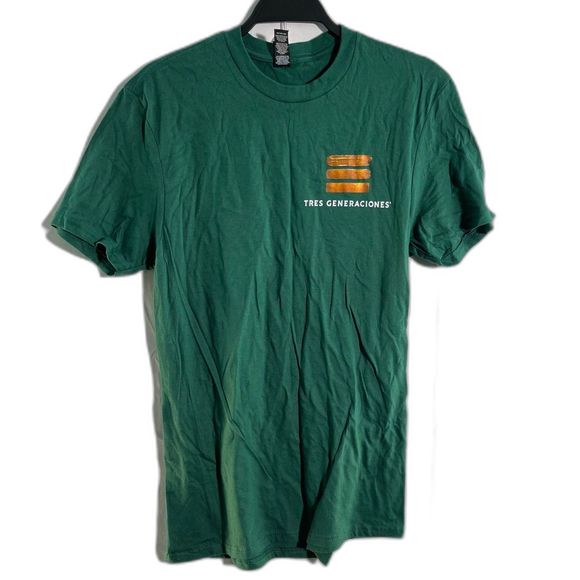 Very Important Tee Green Graphic Tee 'Tres Generaciones' Mens T-Shirt Small - Picture 1 of 8